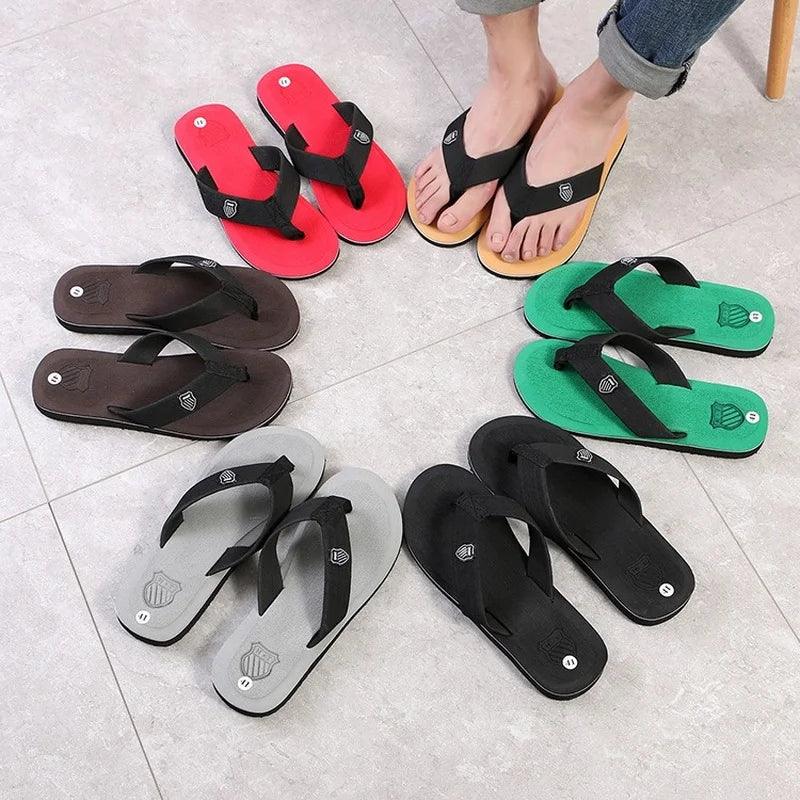 Männer Flip Flops Hochwertige Marke Herren Hausschuhe Heißer Verkauf Strandsandalen Rutschfeste Mode Hombre Casual House Hausschuhe - BlackDog T Shirt