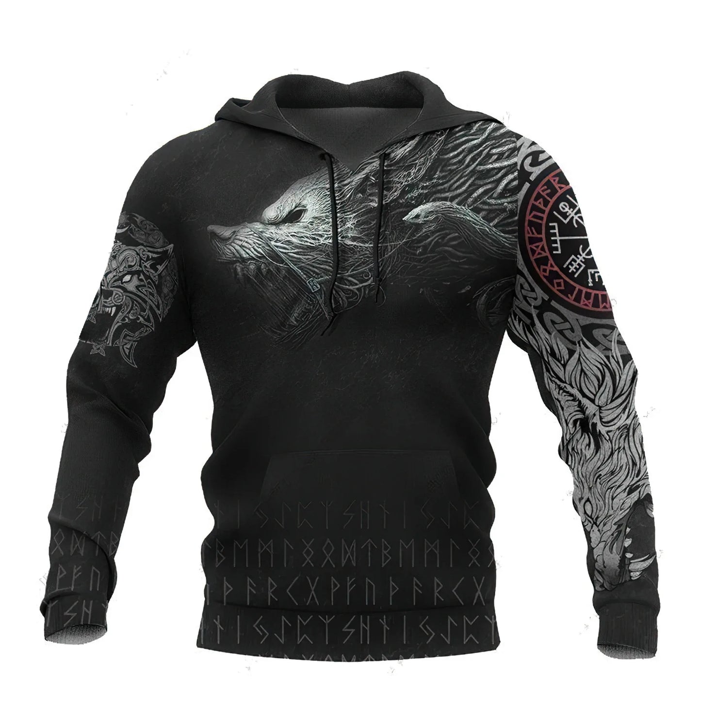 Viking Pullover Men Hoodie 3d Print Men's Hooded Sweatshirt