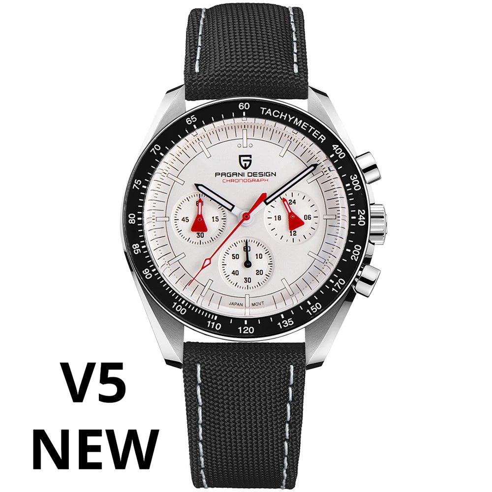 PAGANI DESIGN 2023 Neue Herrenuhren Top Luxus Quarzuhr für Männer Automatik Datum Geschwindigkeit Chronograph Saphir Spiegel Armbanduhr - BlackDog T Shirt