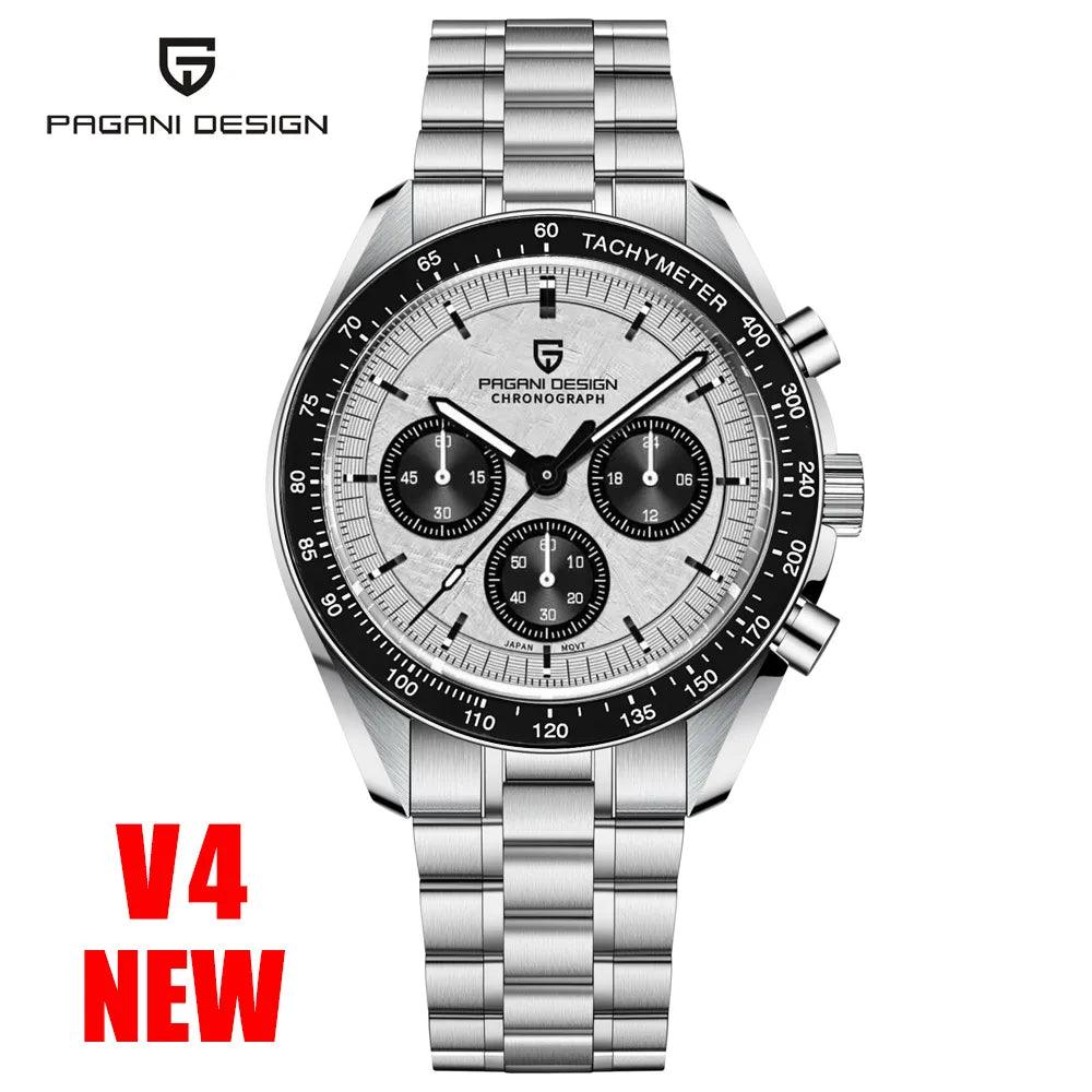 PAGANI DESIGN 2023 Neue Herrenuhren Top Luxus Quarzuhr für Männer Automatik Datum Geschwindigkeit Chronograph Saphir Spiegel Armbanduhr - BlackDog T Shirt