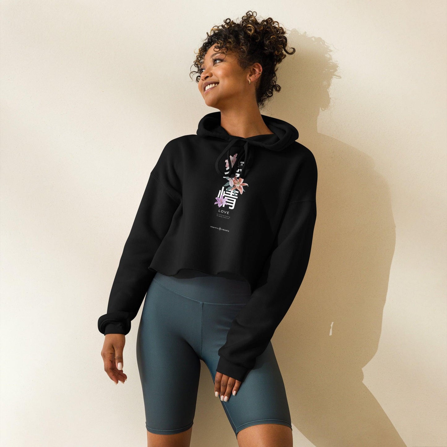Crop-Hoodie - BlackDog T Shirt