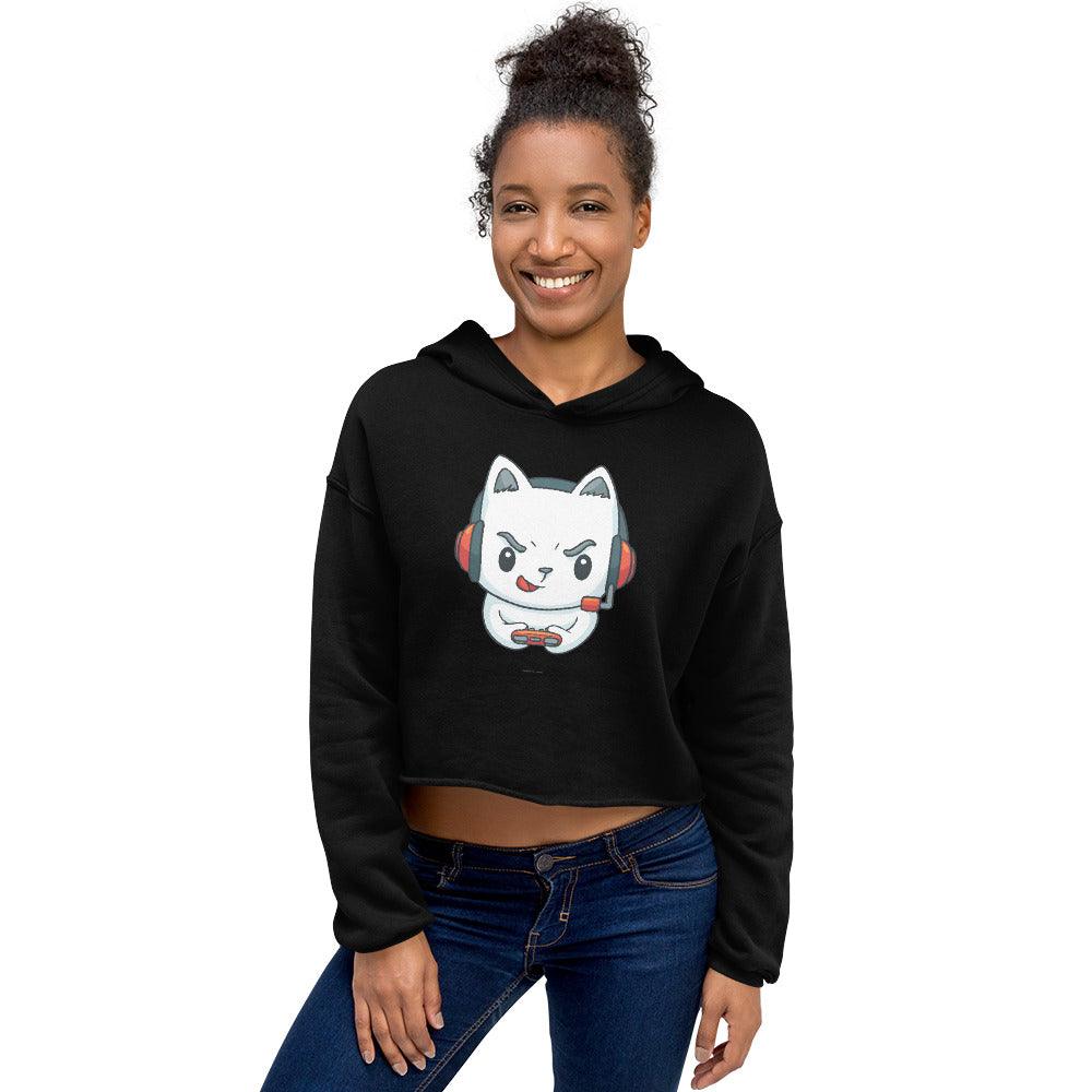 Crop-Hoodie - BlackDog T Shirt