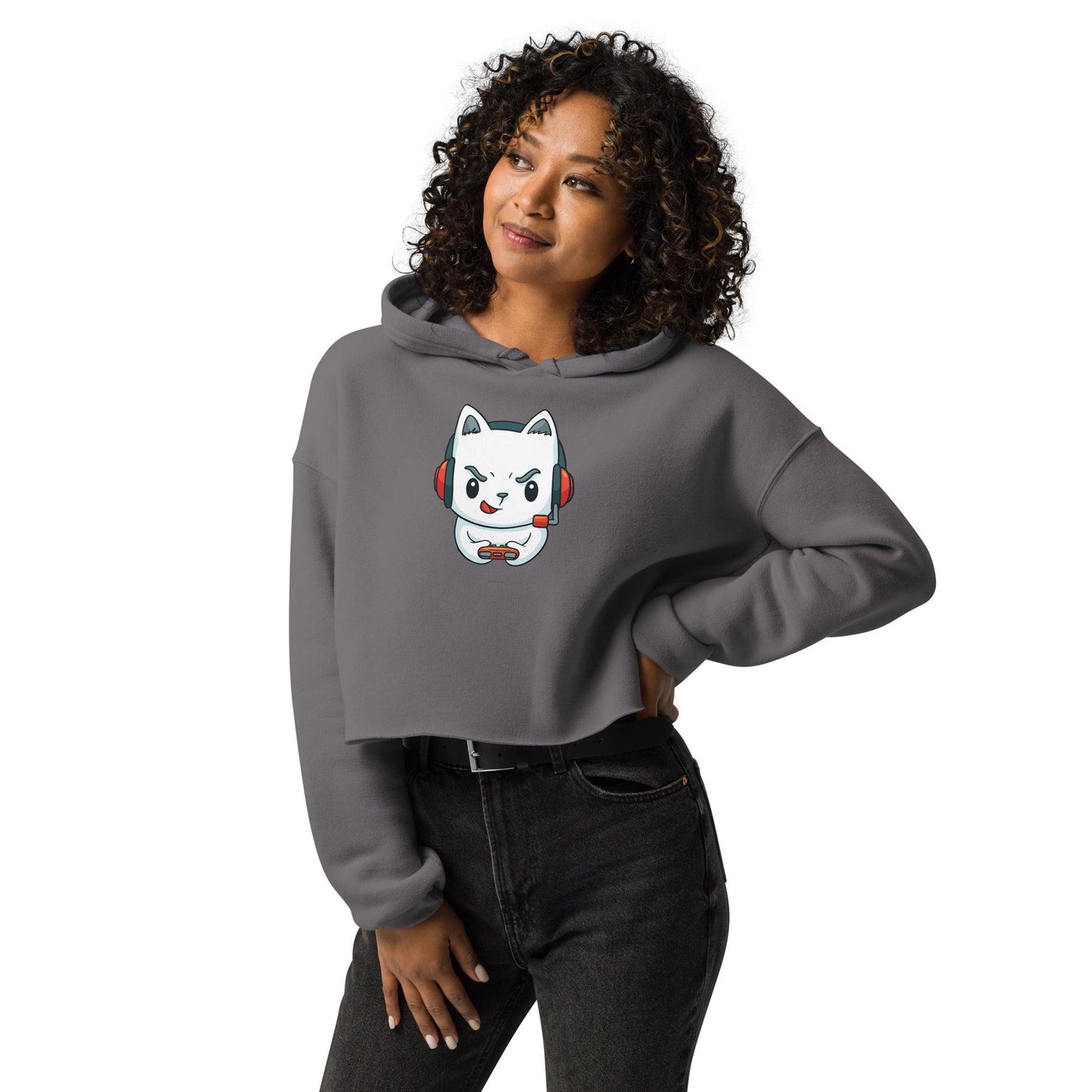 Crop-Hoodie - BlackDog T Shirt