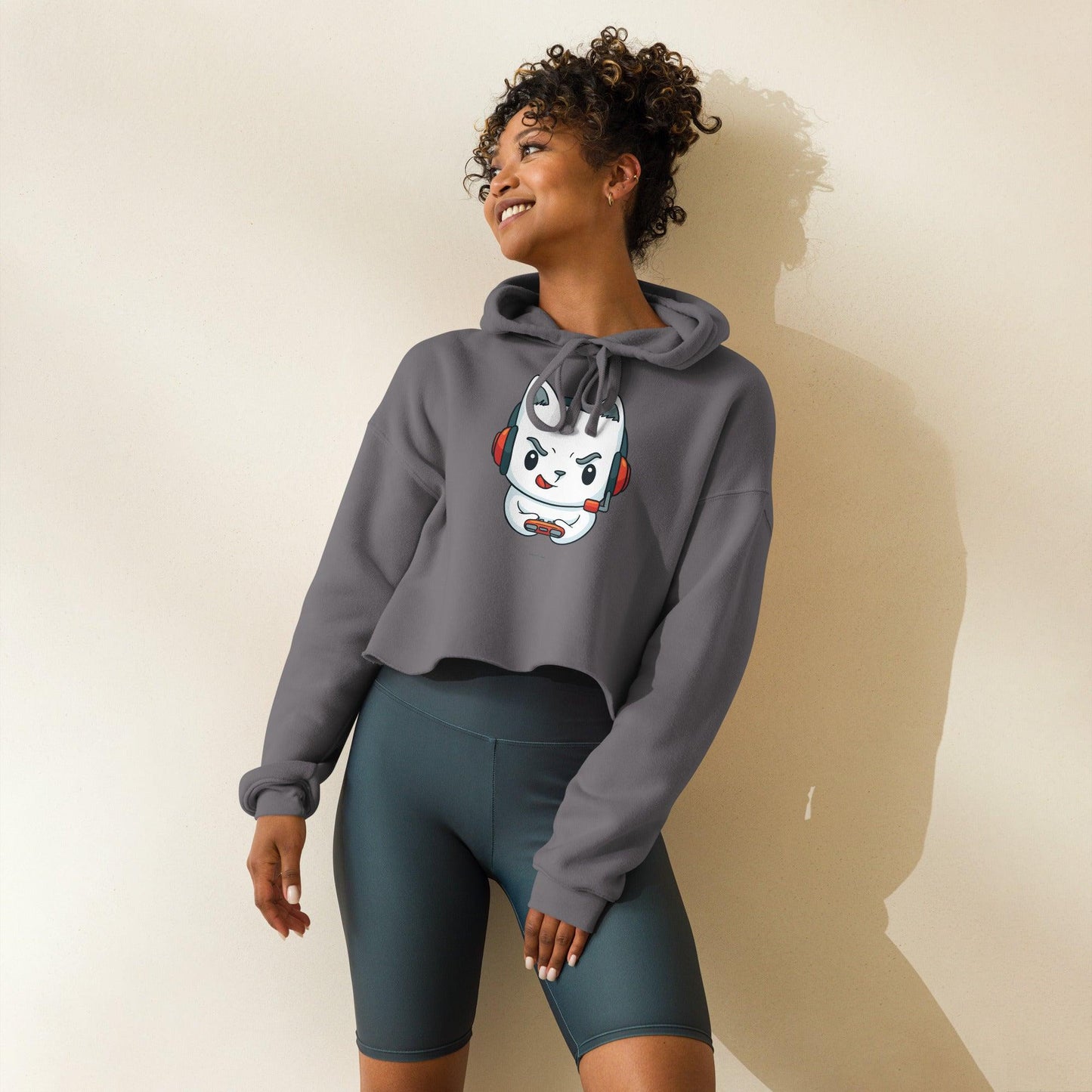Crop-Hoodie - BlackDog T Shirt