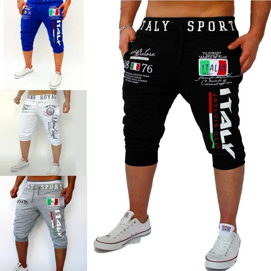 Sportliche Shorts für Herren Sweat Shorts Caprihosen Kordelzug Druck Brief Sport Outdoor Wochenende Streetwear Stilvolle Jogginghose Männer - BlackDog T Shirt