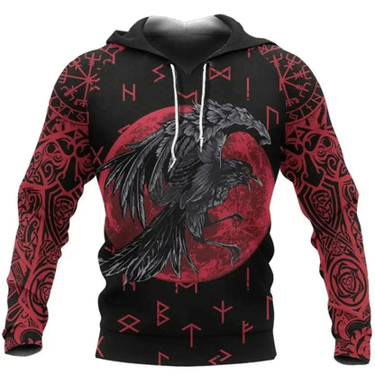 Viking Pullover Men Hoodie 3d Print Men's Hooded Sweatshirt