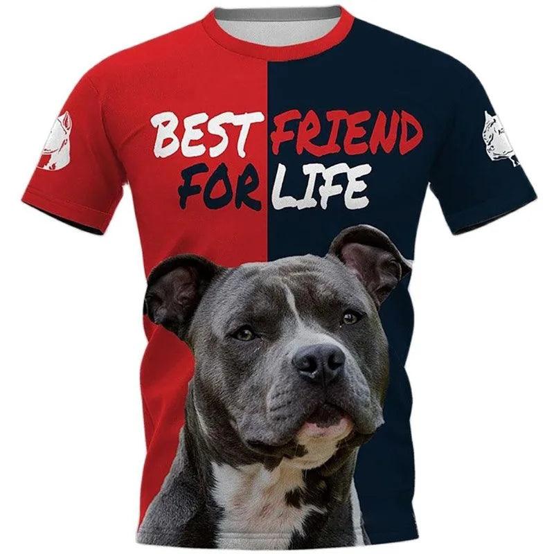 Entdecken Sie unsere exklusive Kollektion an 3D-Druck T-Shirts, die Ihre Liebe zu Hunderassen wie dem Cane Corso, Rottweiler, Pitbull, Labrador und Schäferhund widerspiegeln. - BlackDog T Shirt