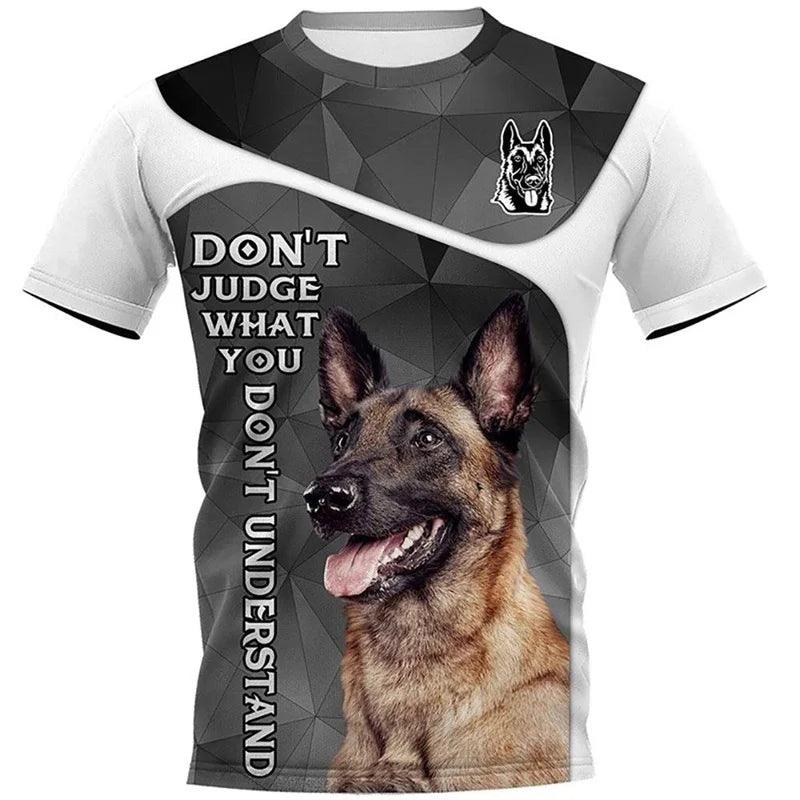 Entdecken Sie unsere exklusive Kollektion an 3D-Druck T-Shirts, die Ihre Liebe zu Hunderassen wie dem Cane Corso, Rottweiler, Pitbull, Labrador und Schäferhund widerspiegeln. - BlackDog T Shirt