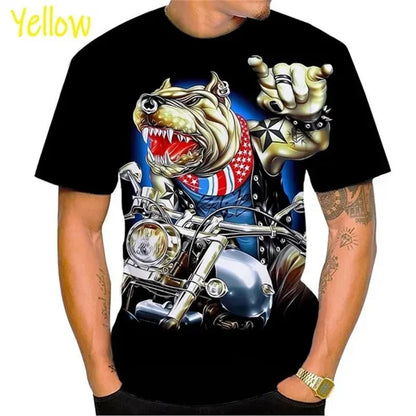 Fierce Bulldog Boxing T-Shirt Männer und Frauen Cooles Design 3D Bully Pitbull Print T-Shirt Neuheit Persönlichkeit T-Shirt Harajuku Fashion Streetwear