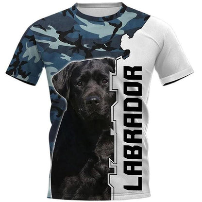 Entdecken Sie unsere exklusive Kollektion an 3D-Druck T-Shirts, die Ihre Liebe zu Hunderassen wie dem Cane Corso, Rottweiler, Pitbull, Labrador und Schäferhund widerspiegeln. - BlackDog T Shirt