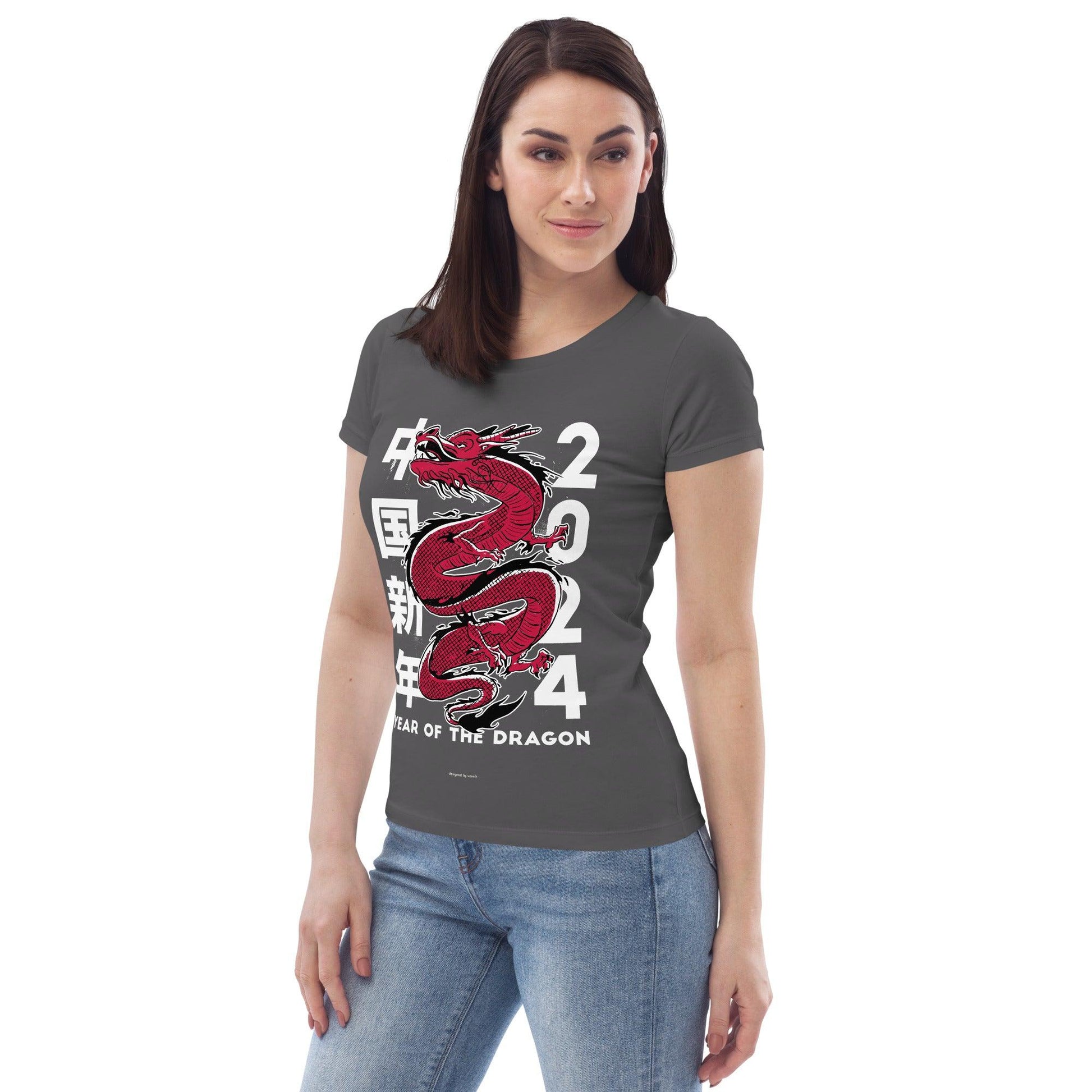 Enganliegendes Öko-T-Shirt für Damen - BlackDog T Shirt