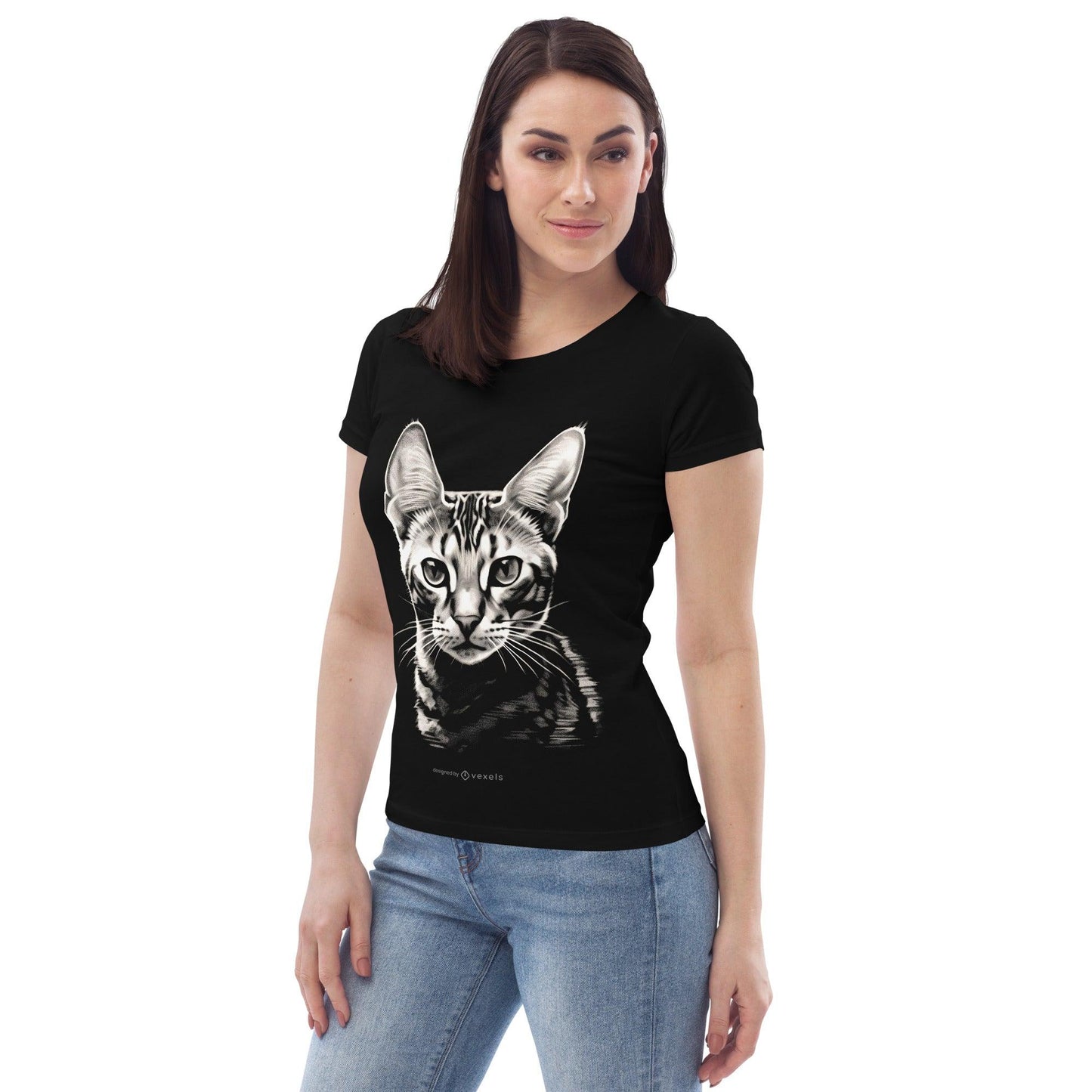 Enganliegendes Öko-T-Shirt für Damen - BlackDog T Shirt